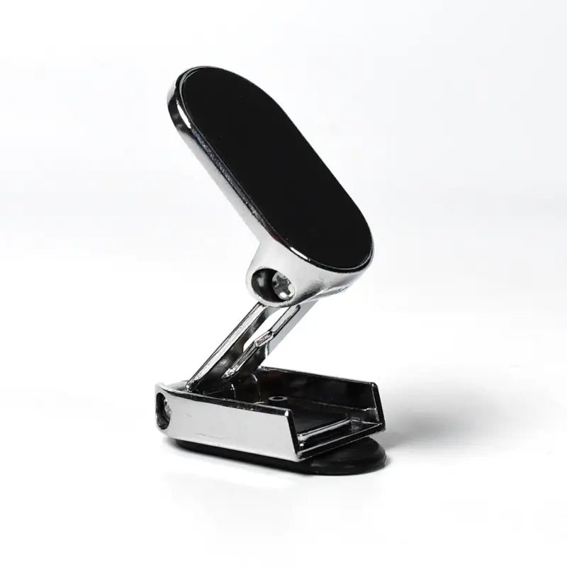 360 Degree Rotating Magnetic Car Phone Holder | Metal Folding Car Phone Holder | New Alloy Folding Magnetic Car Phone Holder (Pack of 1) - Zento