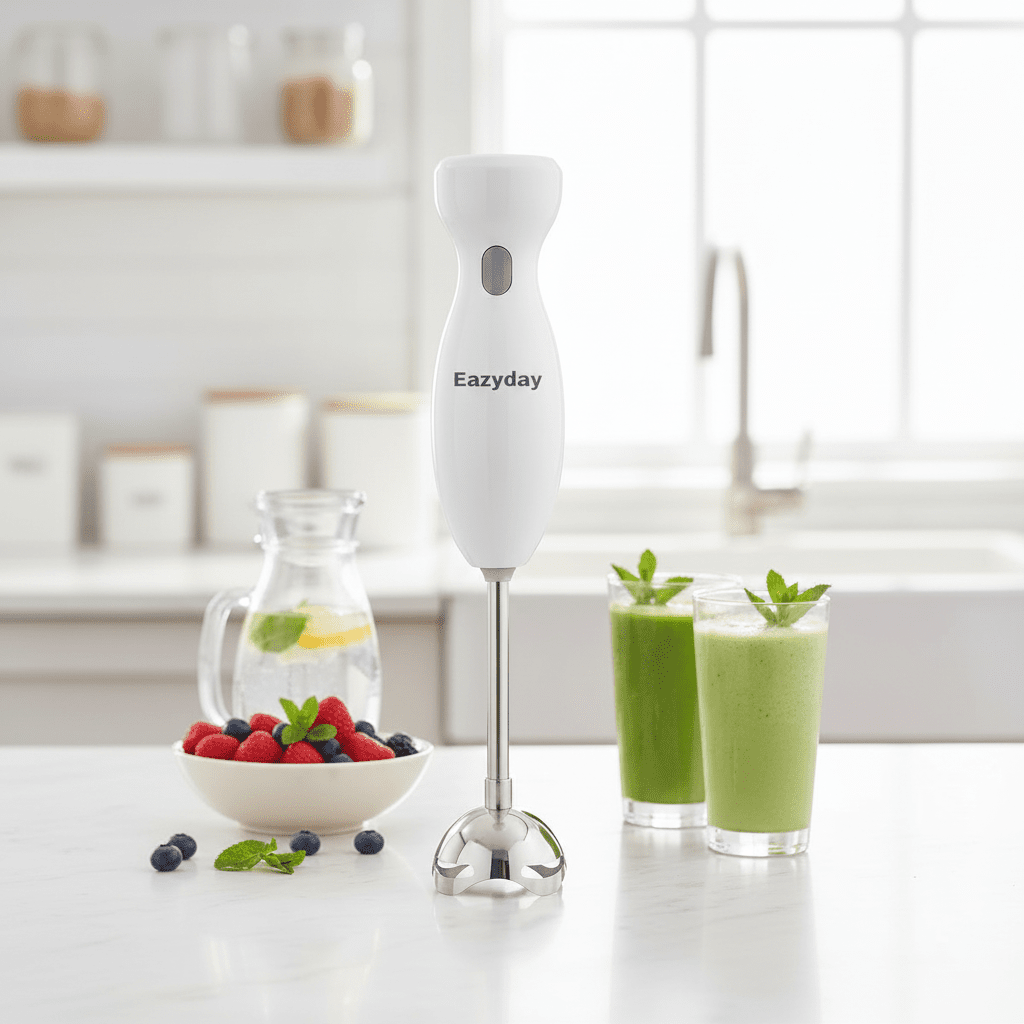 Optima 250W Hand Blender – Powerful Stainless Steel Shaft Blender with Easy Grip for Hot & Cold Blending - Zento