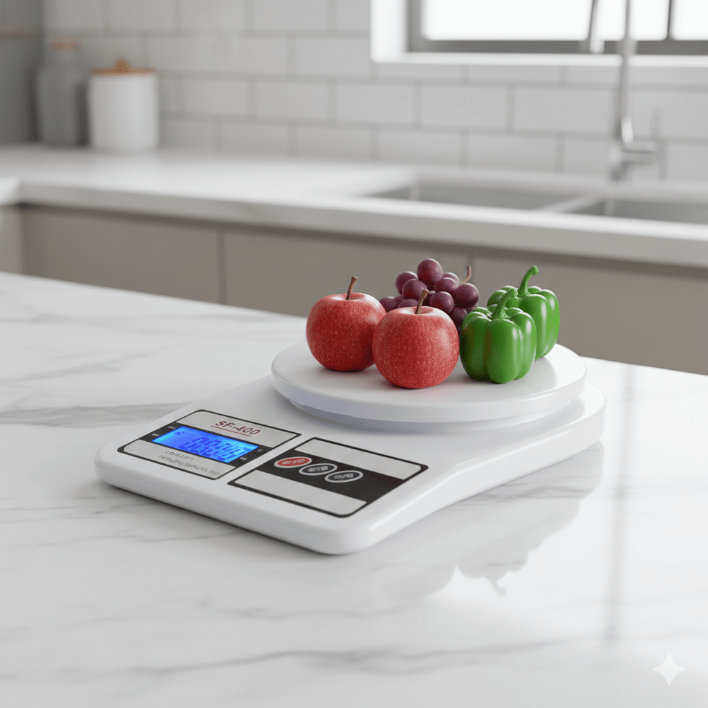 Multipurpose Digital Weighing Scale – Food, Cake, Vegetable & Fruit Scale with Backlit LCD - Zento