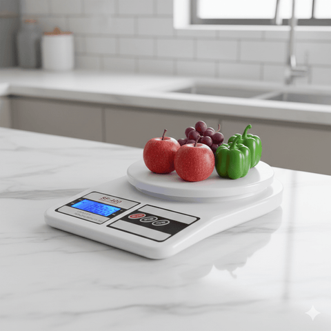 Multipurpose Digital Weighing Scale – Food, Cake, Vegetable & Fruit Scale with Backlit LCD - Zento