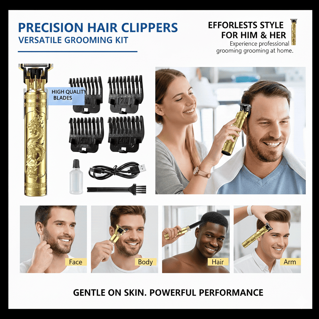 Vintage T9 Hair Trimmer for Men - Zento