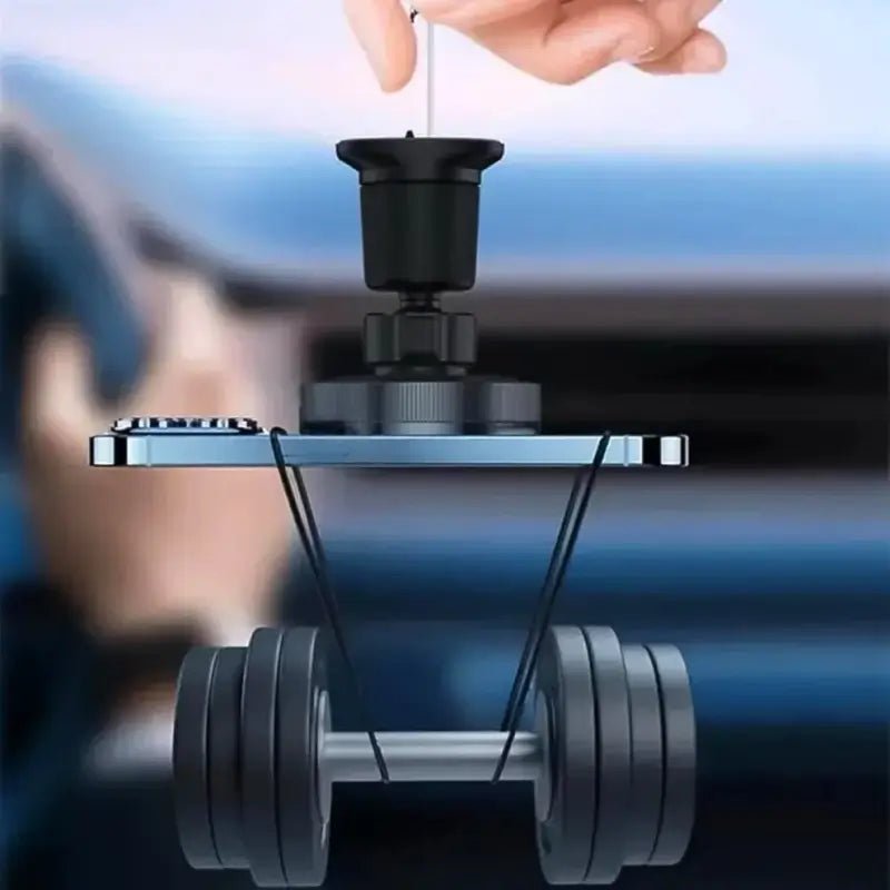 Magnetic Wireless Car Charger with Music Reactive Lights | 360° Rotating Air Vent Phone Mount for iPhone (1 Set) - Zento