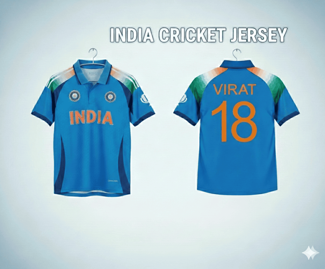 India ODI Virat Embroidered Jersey 2026 - Zento