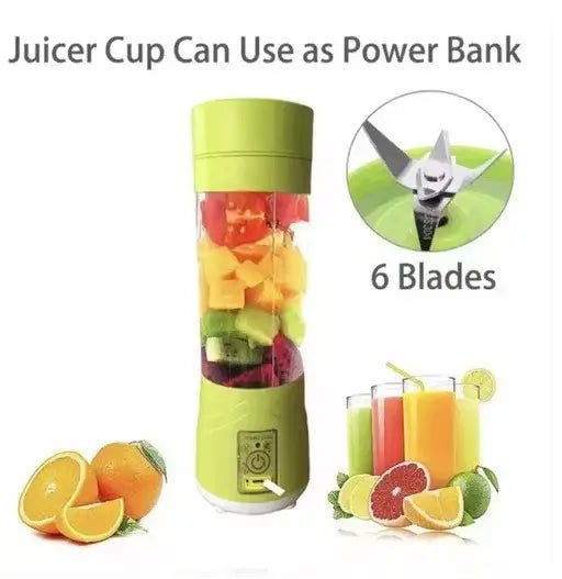 Original Multi - Purpose Portable USB Electric Juicer 6 - Blade Blender Cup – Portable Blender - Zento