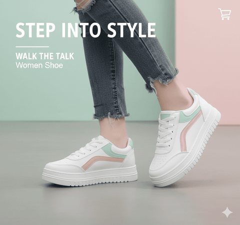 Women Casual Shoes - White color shoes - Zento