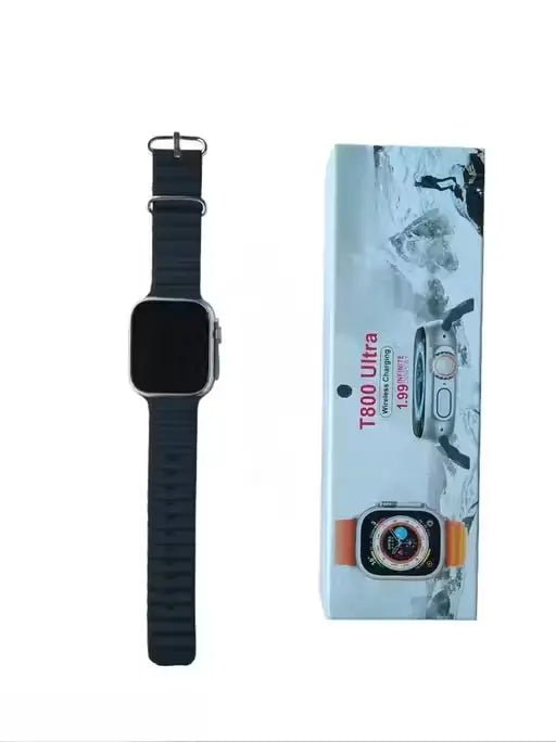 T800 UV Ultra Smartwatch – Bluetooth Calling & Fitness Tracker (Black Alloy Strap) - Zento